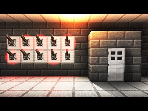 Lever Passcode Activated Door! - Minecraft Tutorial