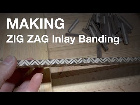 Making Wood Inlay Banding - Zig Zag Pattern