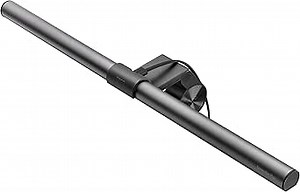 BenQ ScreenBar Plus e-Reading LED Computer Monitor Light Bar with Desktop Dial, Auto-Dimming and Hue Adjustment, No Screen Glare, Space Saving, USB Powered, Matte Silver