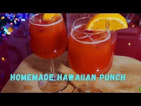 How to Make HOMEMADE HAWAIIAN PUNCH || Refreshing Drinks, Good for Parties ||@supermomcanada
