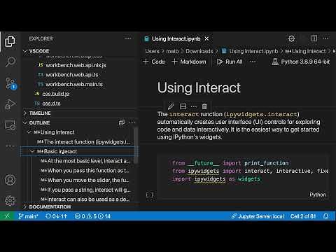 VS Code tips — Outline / table of contents for Jupyter notebooks