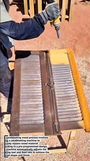 Sandblasting Wood: Revitalizing Shutters with Abrasive Blasting!