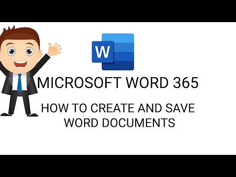 How To Create and Save Word Documents | Microsoft Word 365 Training #microsoftword