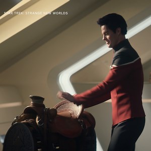 1K reactions · 82 shares | The story behind one of the funniest crossover moments in Star Trek history, directed by the legendary Jonathan Frakes! | Paramount+ | Facebook