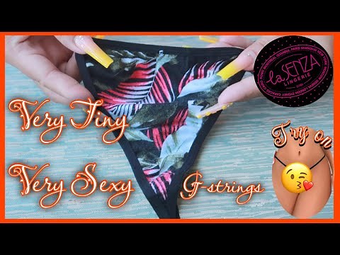 Tiny Micro G string Bikini Lingerie TRY on HAUL from La Senza | JustSimplyClaire