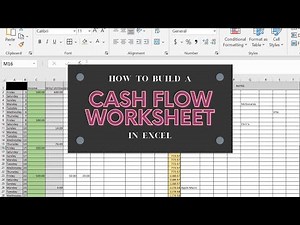 How to build a cash flow worksheet in Excel