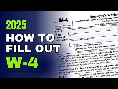 How to FILL OUT Your W-4 Form Like a PRO in 2025? | Money Instructor