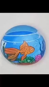 14K views · 198 reactions | Fish tank Painting on Rock  | Little Rocks | Facebook