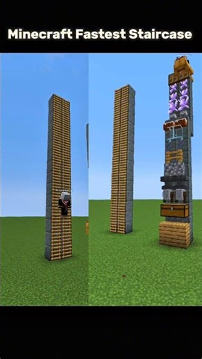 I Built the FASTEST Staircase in Minecraft! ⚡🔥