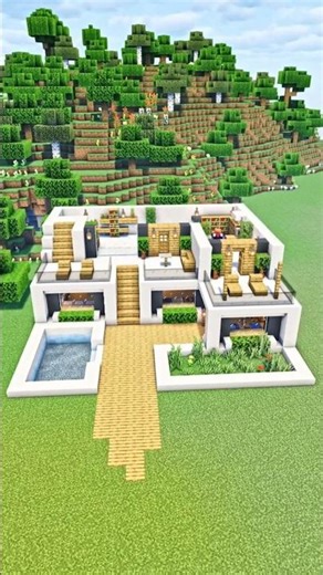 Minecraft Easy Modern House 🏠 #minecraft