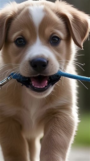 Adorable Puppy Takes Itself for a Walk | DIY Dog Walk Moment