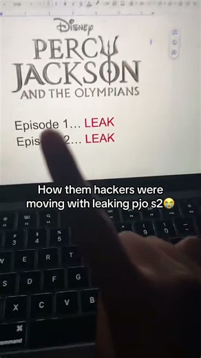 have you seen the pjo season 2 leaks? #percyjackson #booktok #pjo | credit: @welovepercyjackson