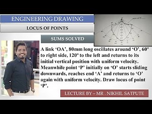 Engineering Drawing | Locus of points Problem 4| Easy Drawing Techniques | Learn with nikhil