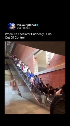 Our Planet on Instagram: "Incidents like this highlight how complex and powerful everyday infrastructure can be. Escalators are designed with multiple safety systems, including speed governors, brakes, and sensors that normally prevent sudden acceleration or reversal. In rare cases, mechanical failure, improper maintenance, or damage to critical components can cause an escalator to behave unpredictably. When that happens, passengers can lose balance within seconds, turning a routine commute into