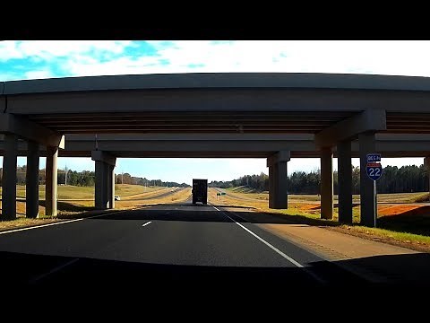 US-78 / I-22 East Drivelapse - 218 miles in 12 minutes - Memphis, Tennessee to Birmingham, Alabama