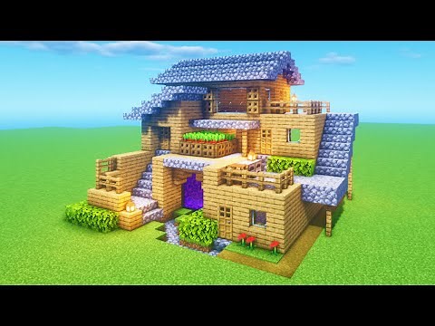 Minecraft Tutorial: How To Make A Ultimate Wooden Survival House 1 "2020 Tutorial"
