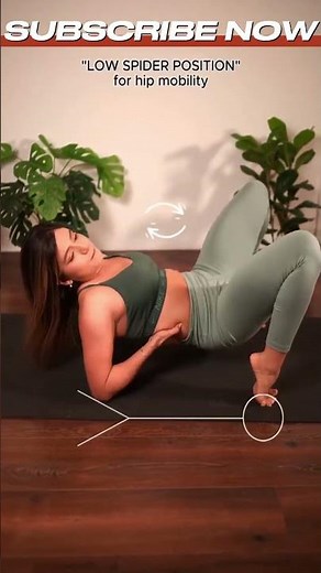 Low Spider Pose for Hip Mobility🕷️ Unlock Tight Hips Fast! #shorts