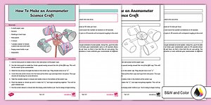 How To Make an Anemometer Science Craft for 3rd-5th Grade