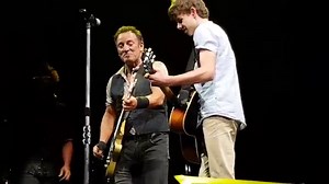 Watch as Bruce Springsteen invites teen on stage to play ‘Growing Up’