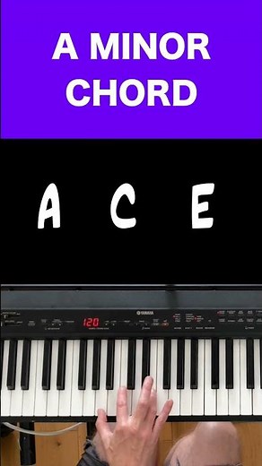 Learn To Play A Minor Chord On Piano: Easy Tutorial For Beginners | Music Simply Understood #aminor