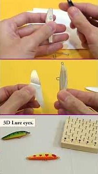 How to making a Small Minnow. || 55 mm Balsa wood lures. #fishinglures #craft #howto