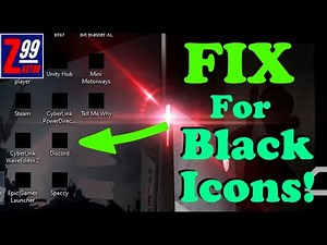 How To Fix Black Box Icons On Windows 10 / Nvidia Issue Fix / Temporary Solution Until Nvidia Fixes!