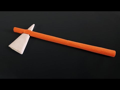 How to make Paper Battle Axe | Easy Origami Axe Tutorial