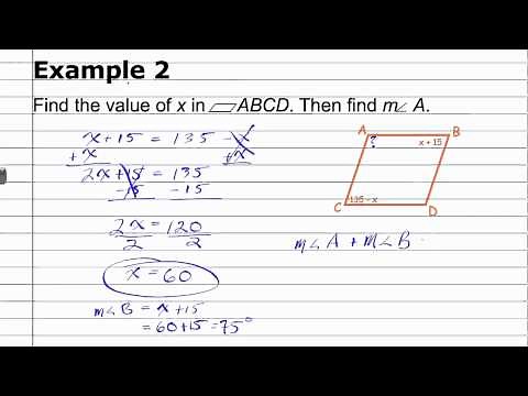 Using Properties of Parallelograms | Geometry How To Help