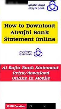 AlRajhi Bank Statement Print online ‪@jsprcreation‬ #ksa #alrajhibank #bankstatement #shortsfeed