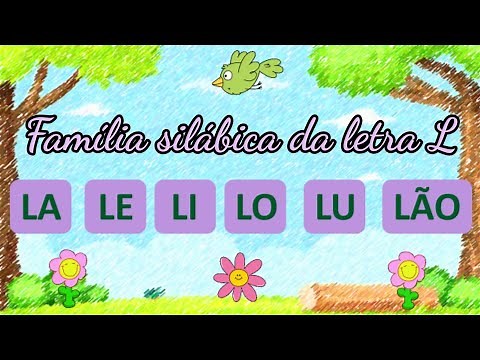 Família silábica da letra L - Alfabetização