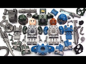 LEGO Fallout - T-45 NCR Salvaged Power Armor | Fallout 4 - T-60 Power Armor LEGO Minifigures WM6209