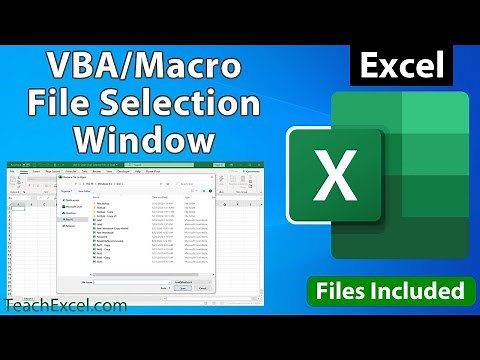 Easy VBA File Selection Window to Open Files in Excel