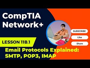 11B.1 – Email Protocols Explained: SMTP, POP3, IMAP | Network+ (N10-008)