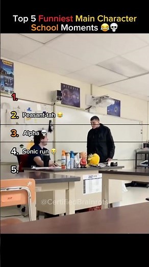 Top 5 Funniest Main Character School Moments (Embarrassing School Highlights!) 😂💀