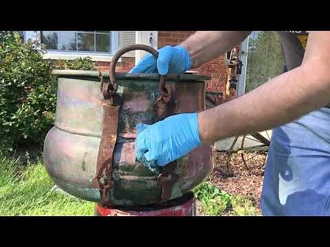 Cleaning Antique Copper Kettle