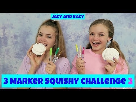3 Marker Squishy Challenge 2 ~ Jacy and Kacy