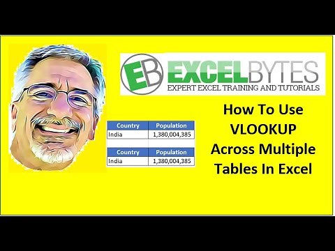 How To Use VLOOKUP Across Multiple Tables In Excel