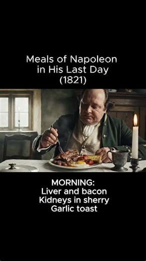 ReSeen on Instagram: "On his final day in 1821, Napoleon’s table was still loaded with rich dishes. This reel recreates the real courses described by witnesses—from heavy breakfasts to evening plates on the island of Saint Helena. If you had to taste one of these last meals, which would it be? Tags #historyreels #napoleon #napoleonicwars #europeanhistory #19thcentury #historicalfood #foodhistory #reallifehistory #learnoninstagram #historyfacts #socialstudies #worldhistory #historyteacher #histor