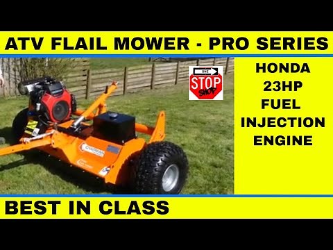 ATV Flail Mower PRO - Powerful Fuel Injection Honda Engine Flail Mower