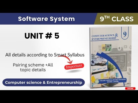 Class 9 Computer Smart Syllabus | Chapter 5 Software System | Topics + Pairing Scheme