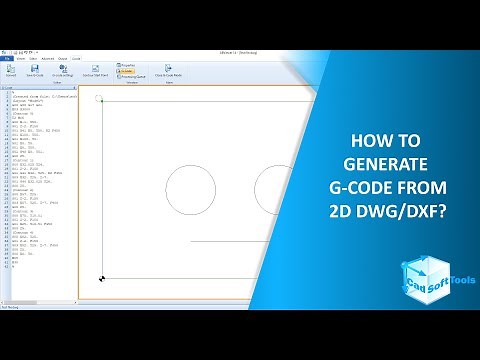 How to generate G-code from 2D DWG/DXF?