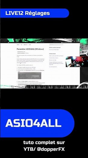 [LIVE12] Asio4All le driver universel pour PC #abletonlive12 #live12 #live #musicproduction