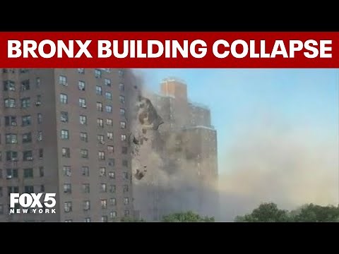 Bronx building collapse: Explosion sends chimney crashing down