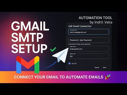 How to Set Up Gmail SMTP (2025) | Configure Gmail SMTP for Your Automation App