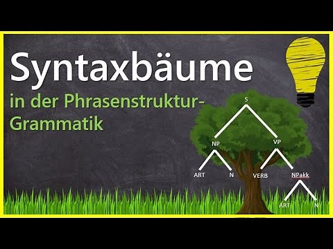 Syntaxbäume | Baumgraphen in der Linguistik einfach einfach erklärt