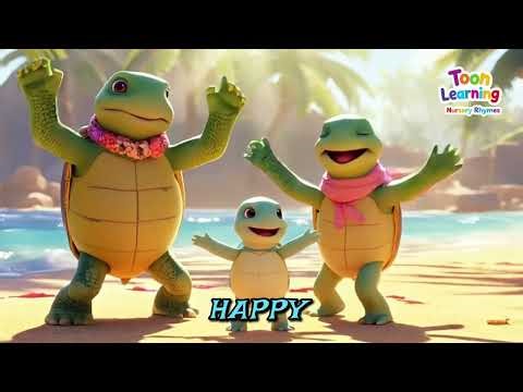 "Funny Baby Turtle Moments | Nursery Rhymes For Kids Video #babyturtle #nurseryrhymes #kidssongs