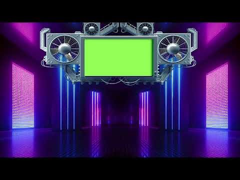 100% FREE Virtual DJ Background w/ Green Screen Panel