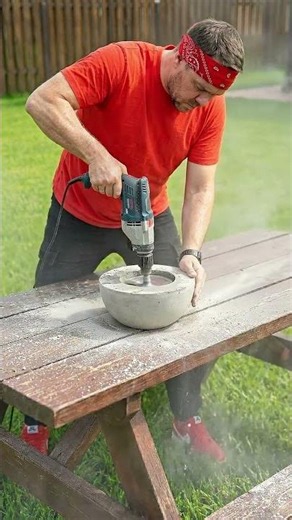 What happens if you pour cement into a hard hat? SHOCKING result! 😍