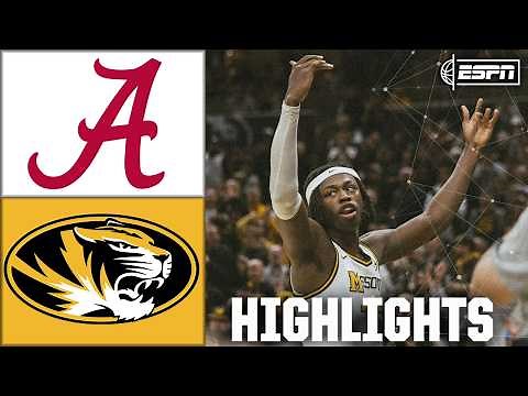 Alabama Crimson Tide vs. Missouri Tigers | Full Game Highlights | ESPN College Basketball
