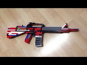 LEGO Full & Semi-Automatic Rubber Band Gun - M4a1